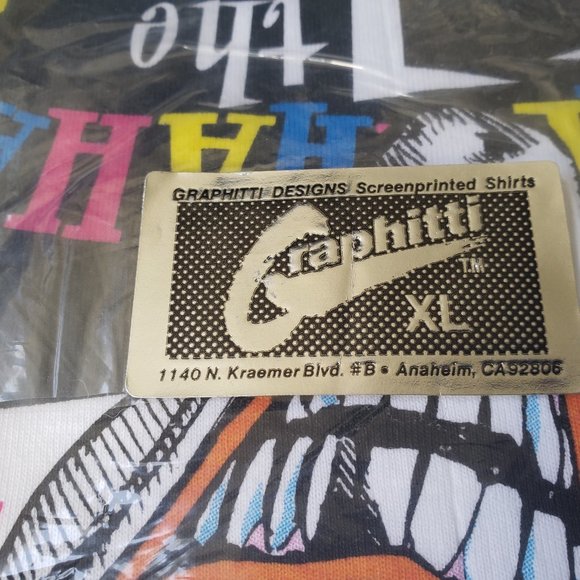 Vintage 1987 Graphitti Joker tee SXL still in bag - Picture 4 of 5